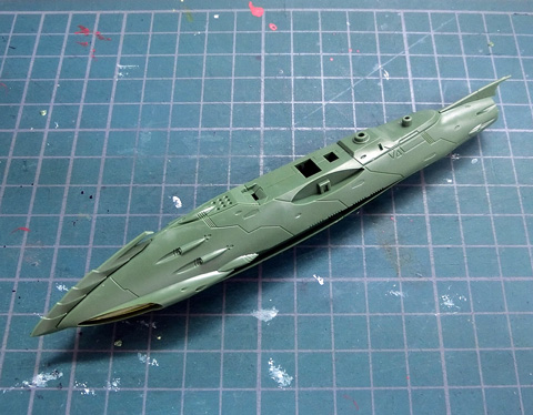 1/1000 ガミラス艦セット2　サンプル製作レビュー　プラモデル　宇宙戦艦ヤマト2199　バンダイ　タギミ