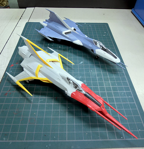 1/72　99式空間戦闘攻撃機 コスモファルコン 加藤機　プラモデル　サンプル製作レビュー　タギミ