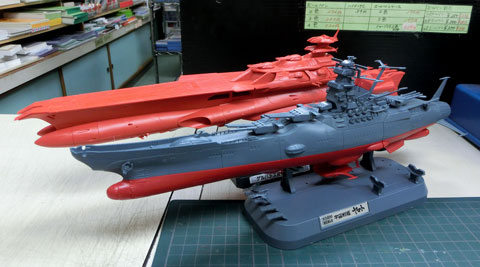 1/1000　ゲルバデス級航宙戦闘母艦 ダロルド　プラモデル　サンプル製作レビュー　タギミ