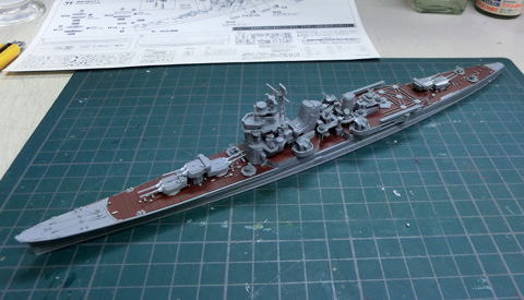 1/700　日本海軍 重巡洋艦　妙高 みょうこう　プラモデル　製作レビュー　タギミ