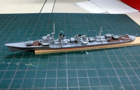 1/700　ウォーターライン　日本海軍 駆逐艦　夕雲 ゆうぐも　製作レビュー　タギミ