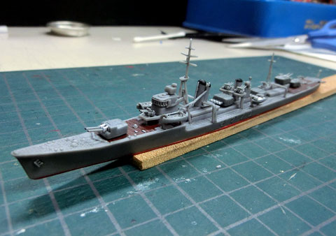 1/700　ウォーターライン　日本海軍 駆逐艦　夕雲 ゆうぐも　製作レビュー　タギミ