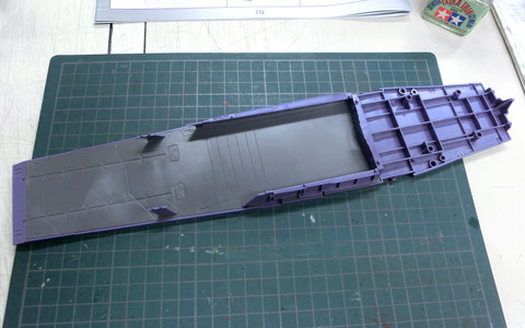 1/1000　ガイペロン級多層式航宙母艦 ランベア　プラモデル　サンプル製作レビュー　タギミ